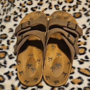 Brown Sandals Berkenstock Look A Like